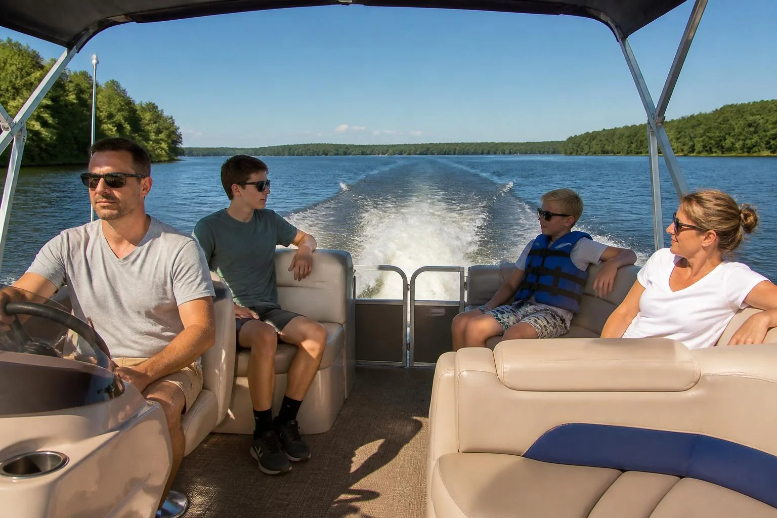 Boating Lake Tillery — Lake Tillery, North Carolina